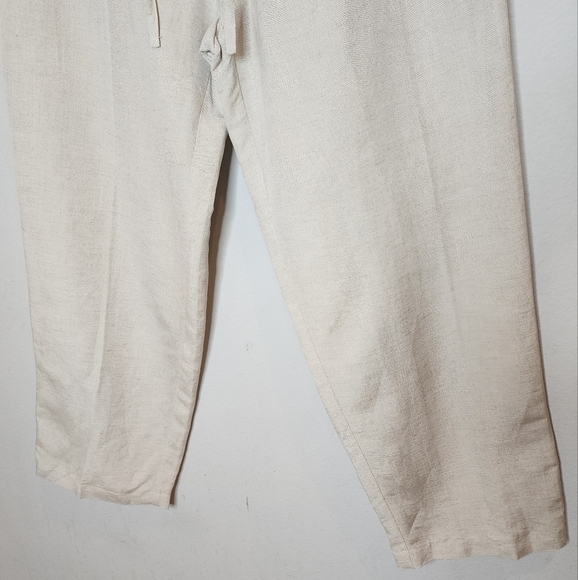 NWT Axis Linen Beige Linen Drawstring Trousers Men's size XXL - Picture 14 of 14